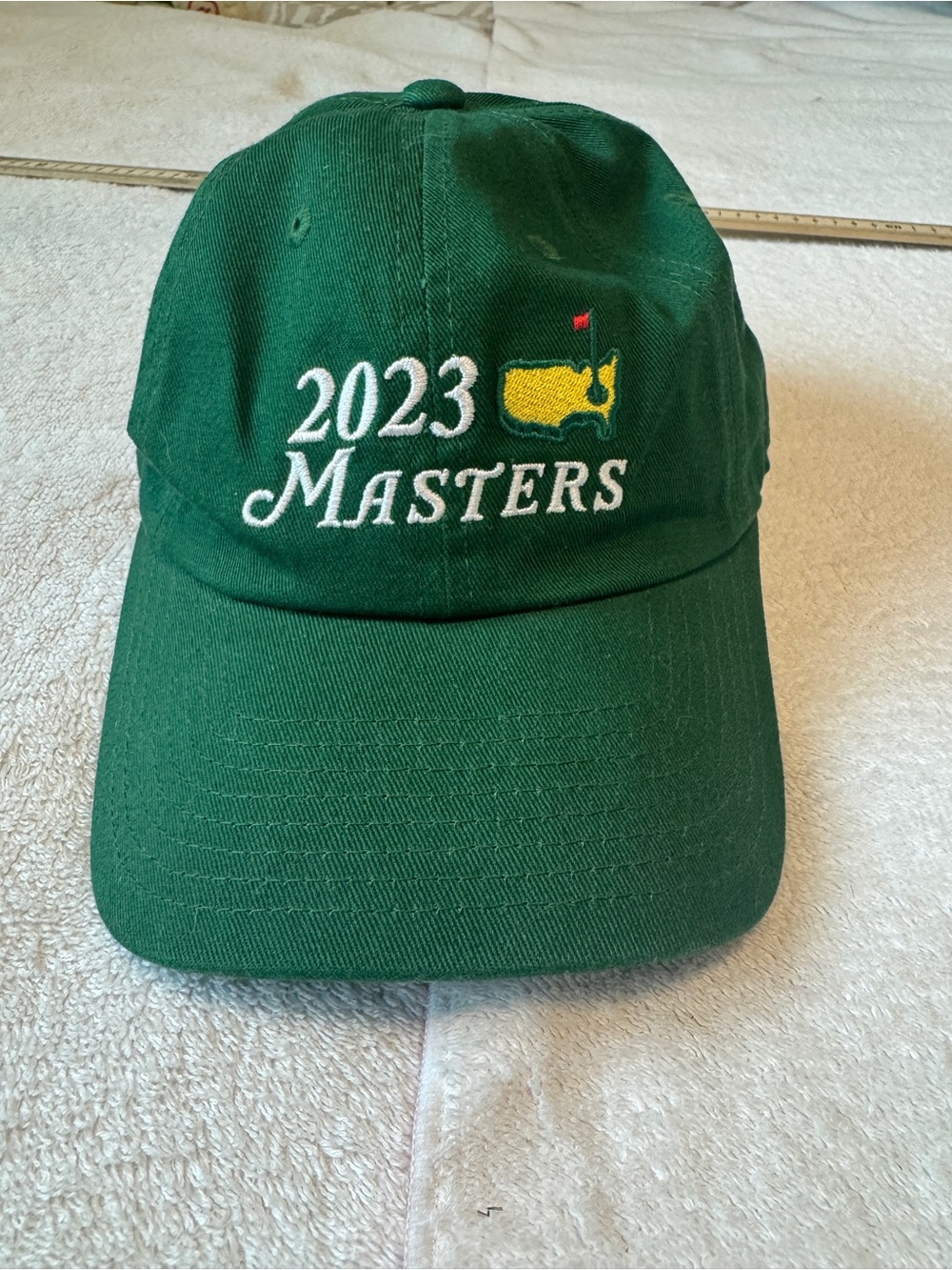 2023 Masters Golf Green Baseball Cap with Yellow Logo New with tags
